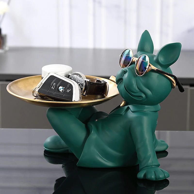 Frenchie Stylish Butler Statue