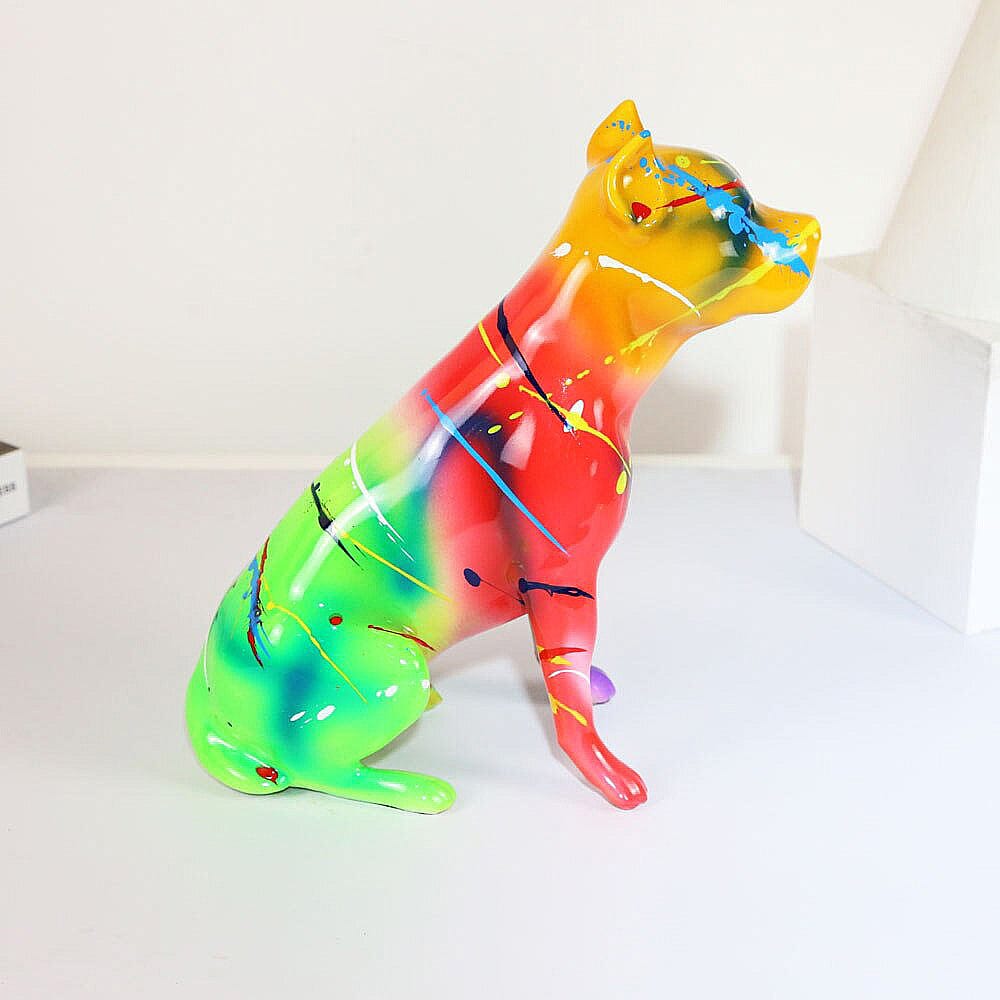 Fluorescence Staffordshire Terrier Statue