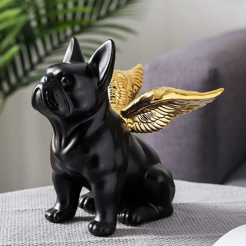 Frenchie Angel Statue