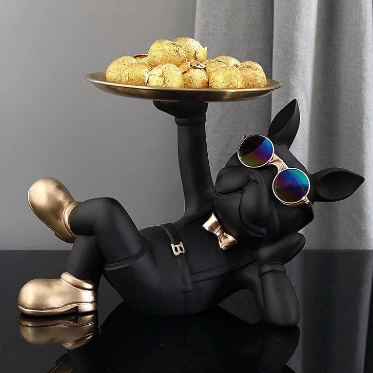 French Bulldog Butler Statue