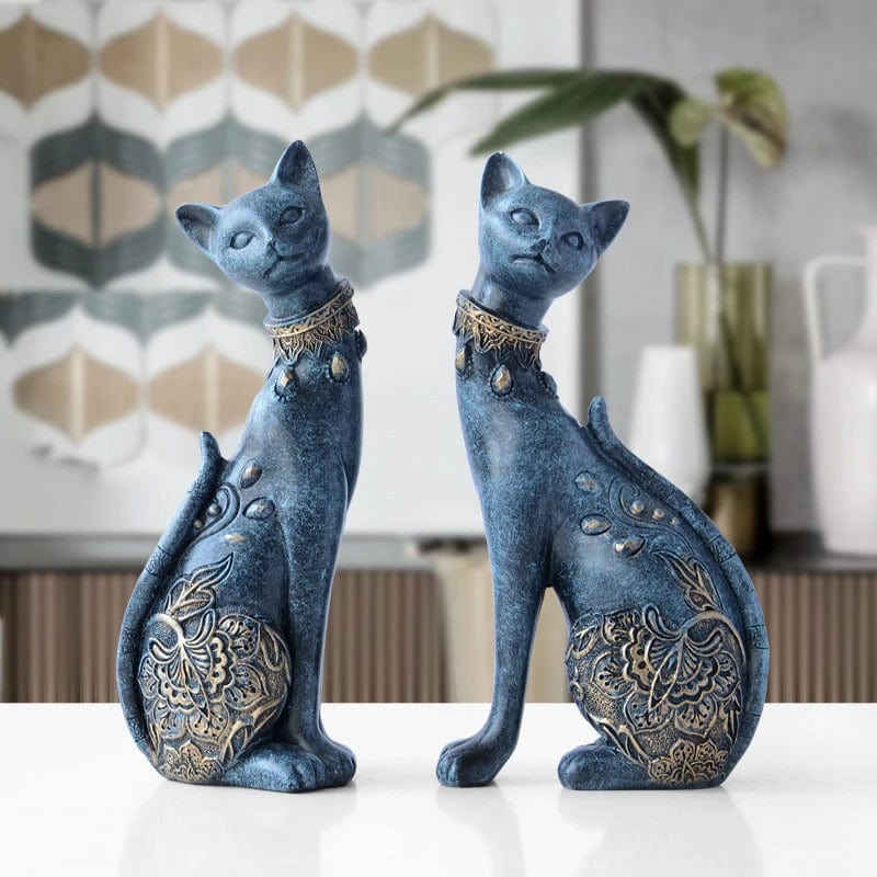 Posh Cat Nordic Statue (Pair)