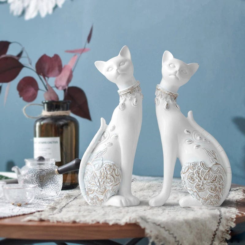 Posh Cat Nordic Statue (Pair)