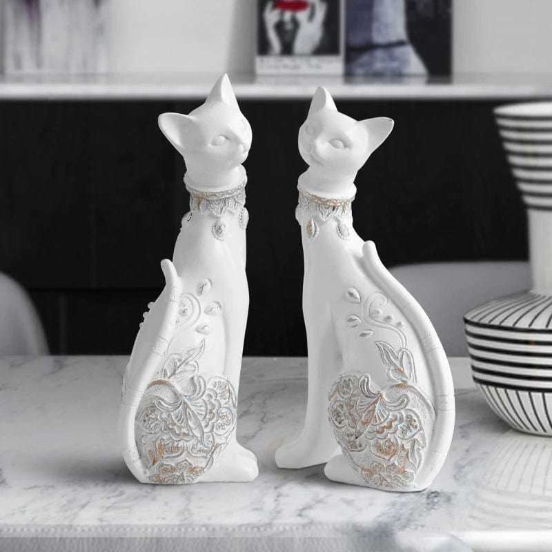 Posh Cat Nordic Statue (Pair)