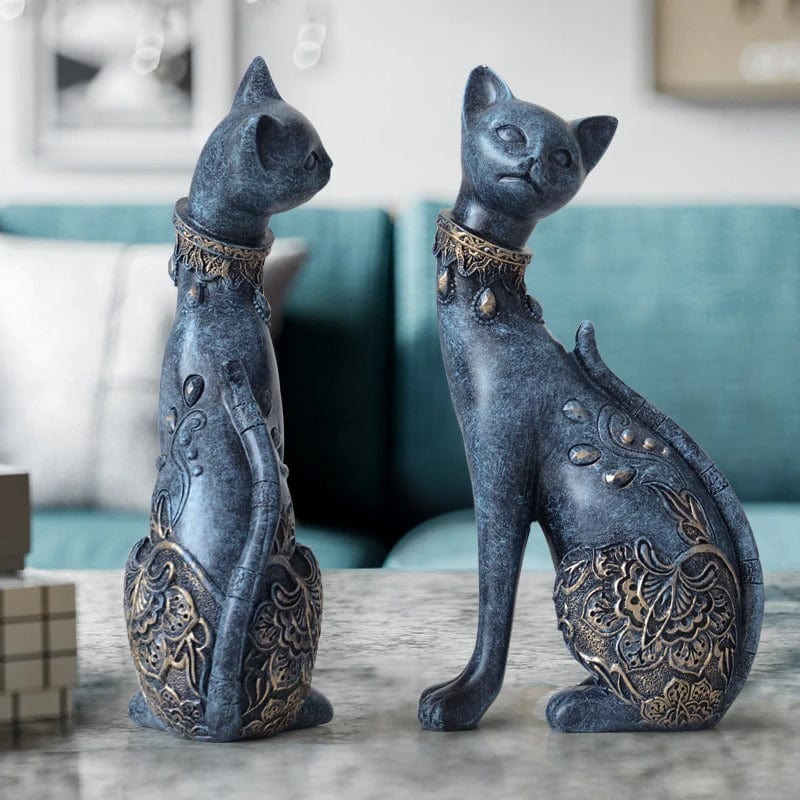 Posh Cat Nordic Statue (Pair)