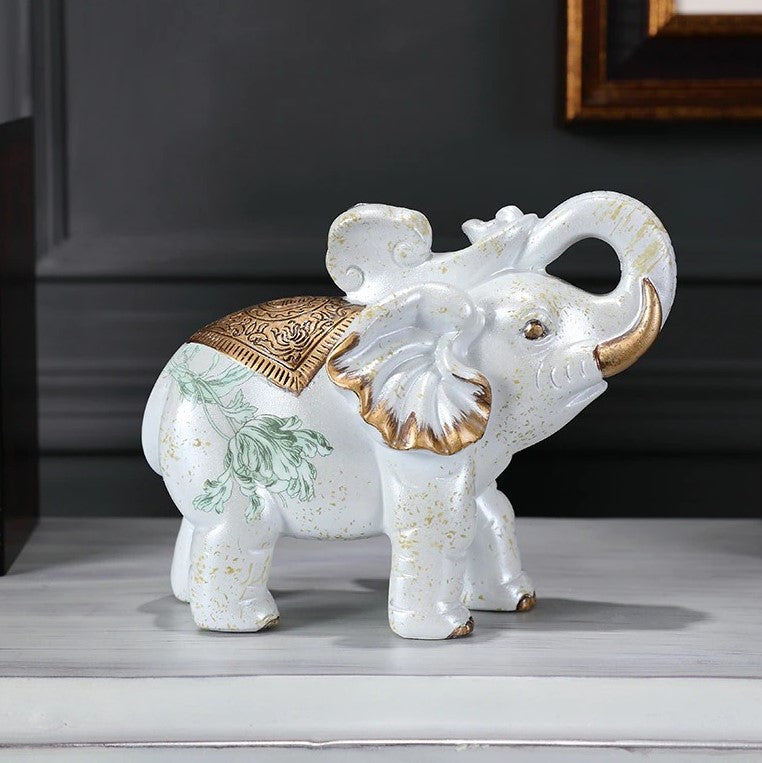 Floral Elephant Luxury Statue