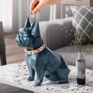 French Bulldog Coin Bank Statue