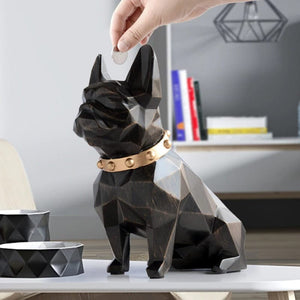 French Bulldog Coin Bank Statue