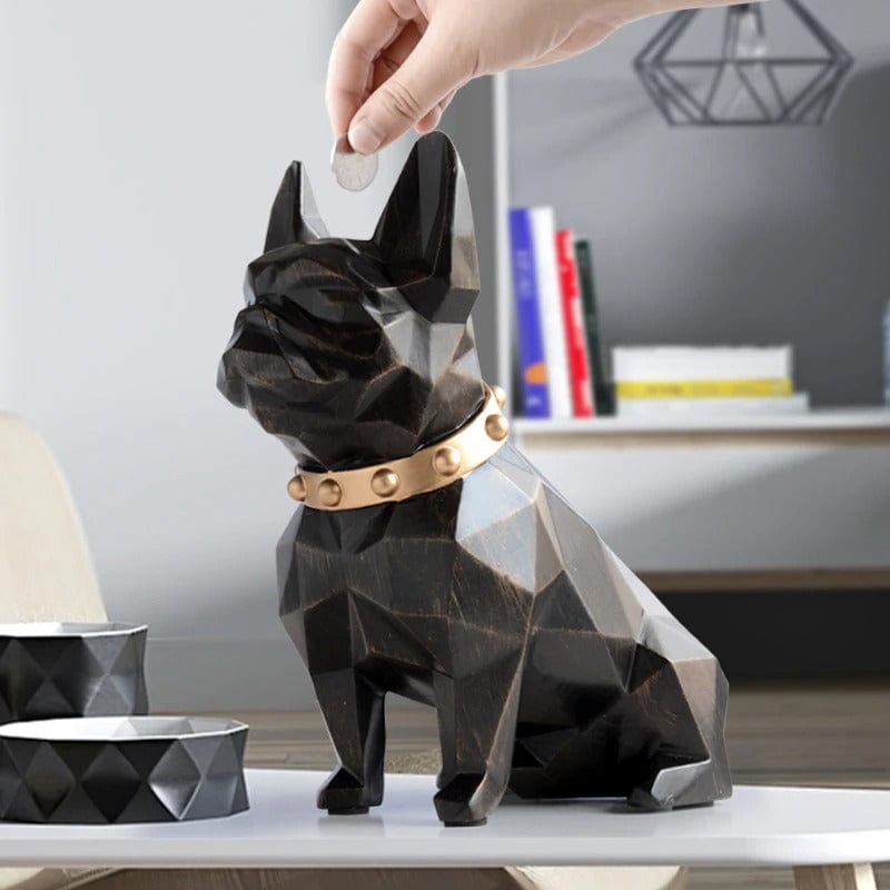 French Bulldog Coin Bank Statue