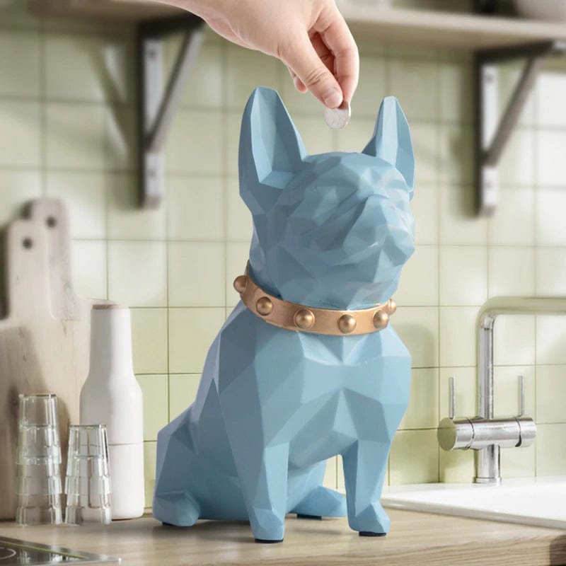 French Bulldog Coin Bank Statue