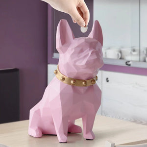 French Bulldog Coin Bank Statue