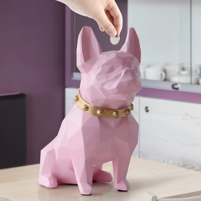 French Bulldog Coin Bank Statue