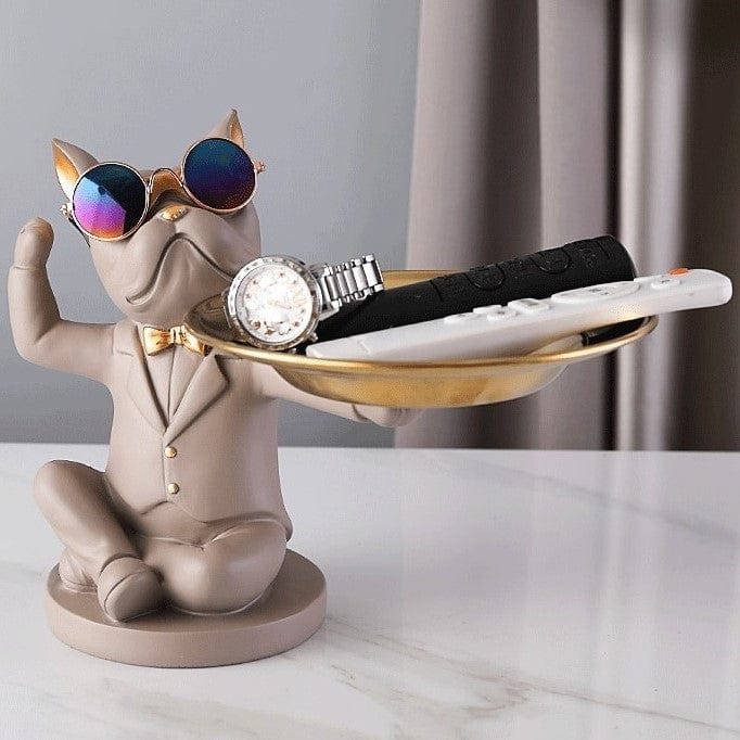 Frenchie Flexing Butler Statue