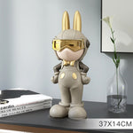 Rabbit Spaceman Figurine