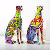 Graffiti Painted Greyhound Statue