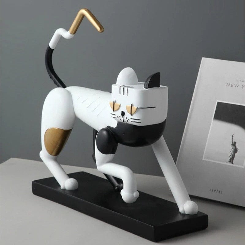 Mechanical Abstract Cat Statue