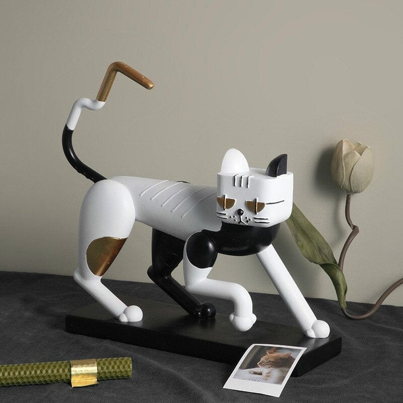 Mechanical Abstract Cat Statue