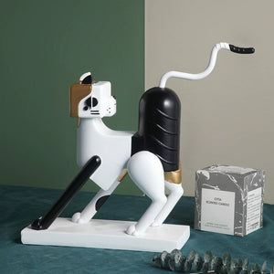 Mechanical Abstract Cat Statue