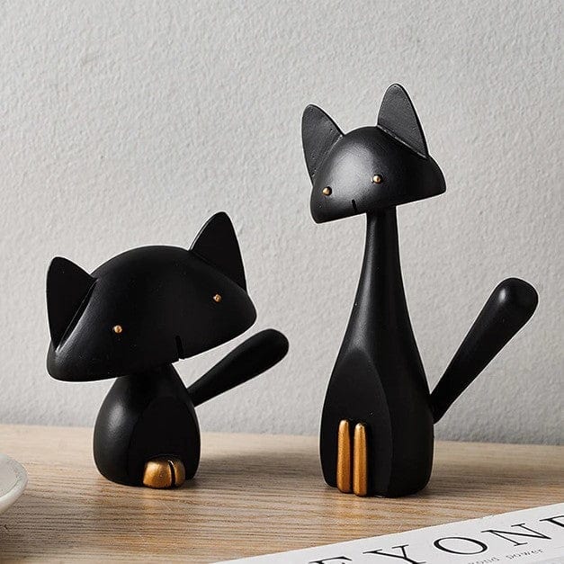 Abstract Designed Cat Statues