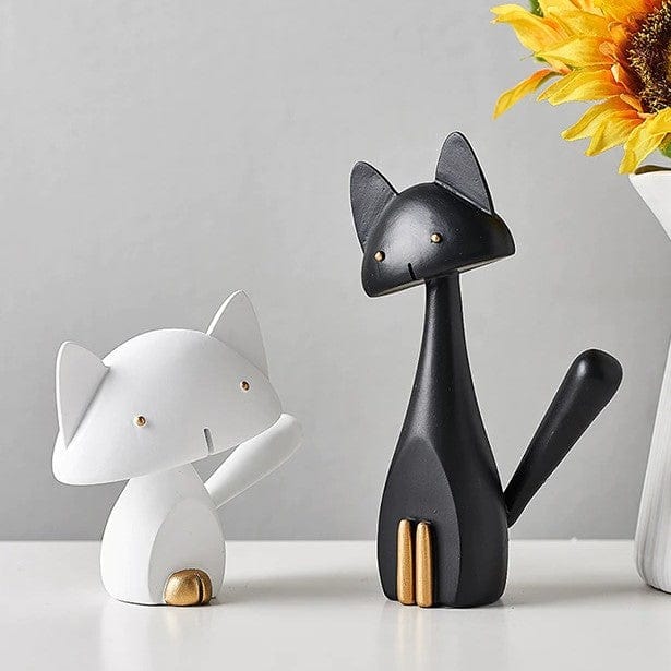 Abstract Designed Cat Statues