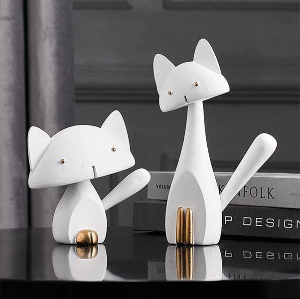 Abstract Designed Cat Statues