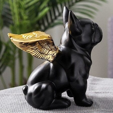 Frenchie Angel Statue