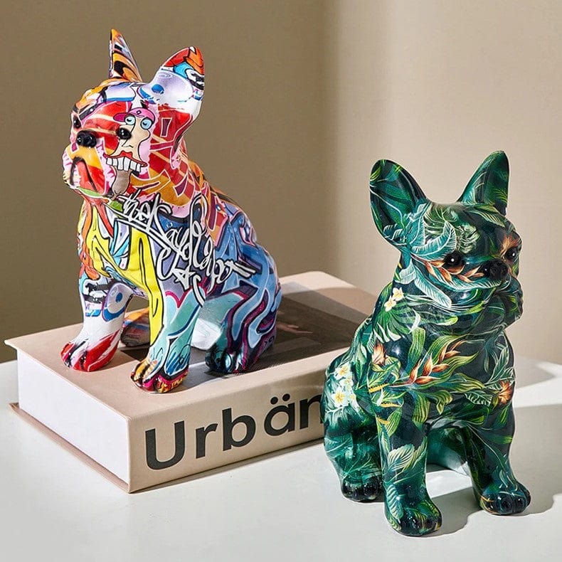 Graffiti French Bulldog Statue