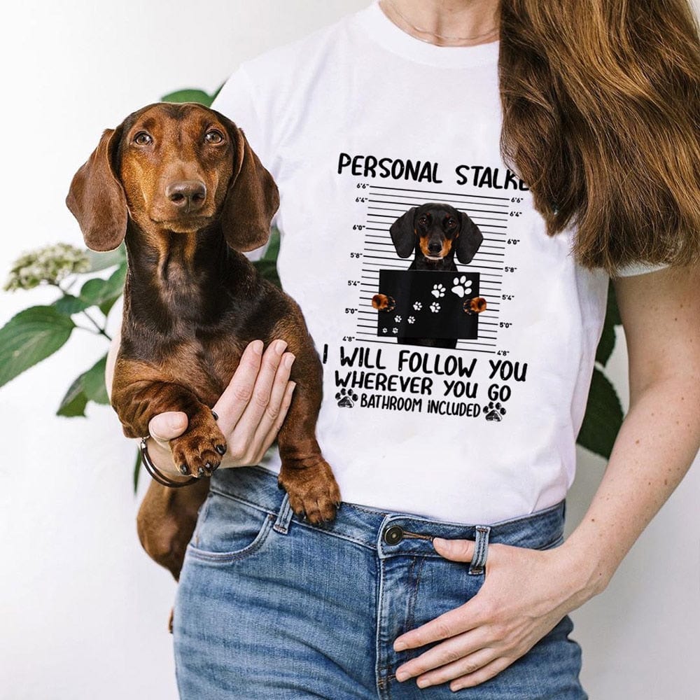 Dachshund Mugshot Graphic Tee