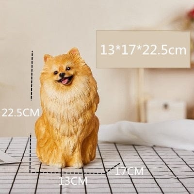 Pomeranian Simulation Statue