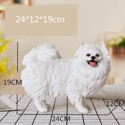Pomeranian Simulation Statue