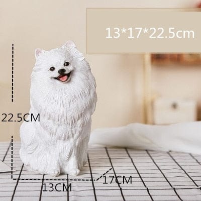 Pomeranian Simulation Statue