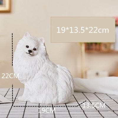 Pomeranian Simulation Statue