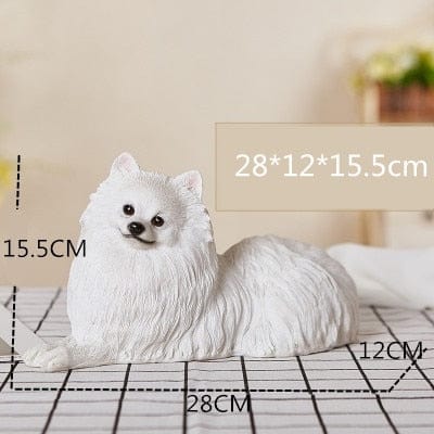 Pomeranian Simulation Statue