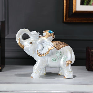 Floral Elephant Luxury Statue