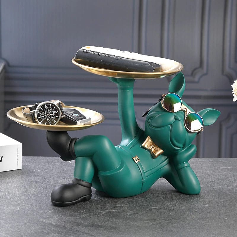 French Bulldog Butler Statue