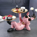 French Bulldog Butler Statue