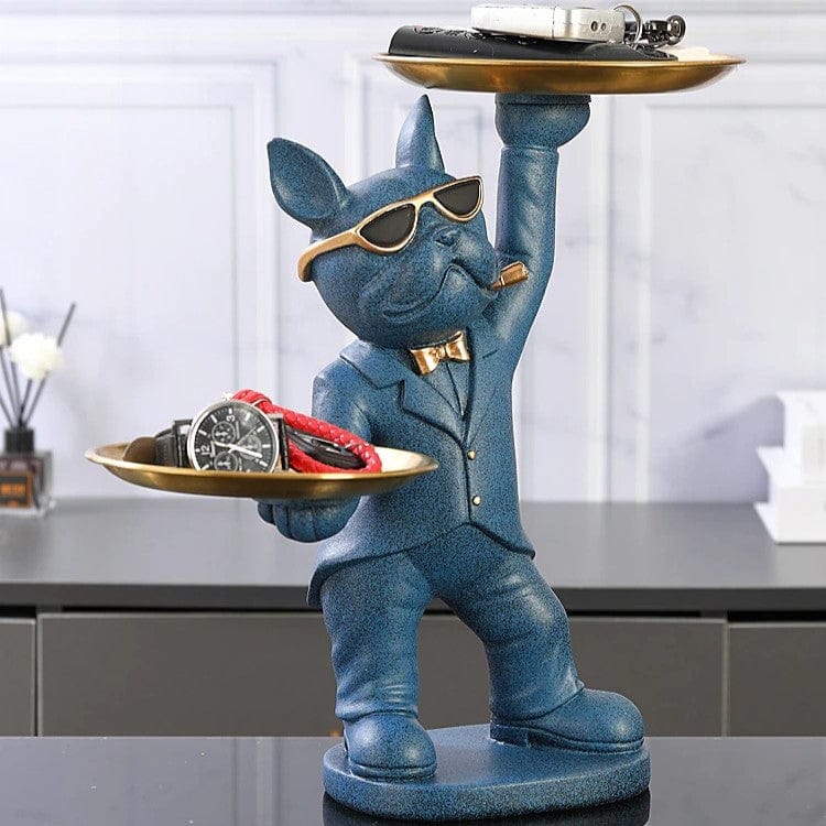 Frenchie Stylish Butler Statue