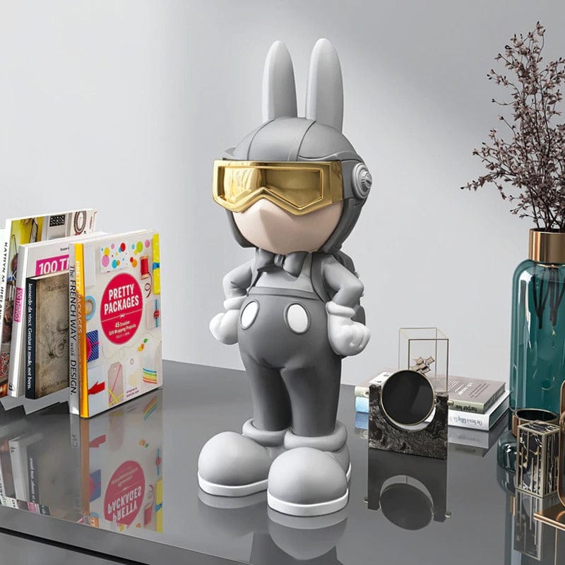 Rabbit Spaceman Figurine