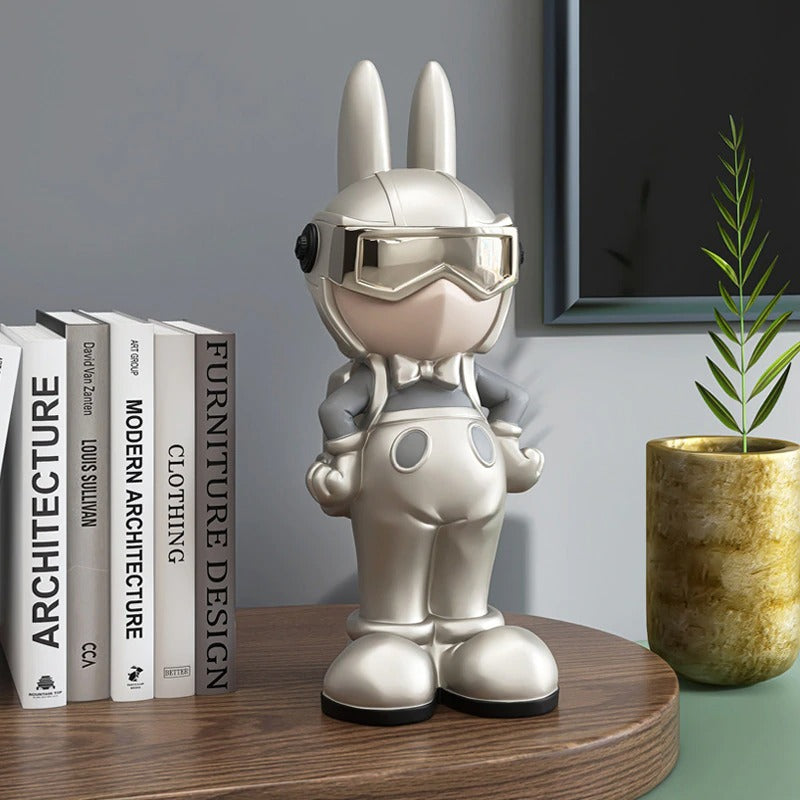 Rabbit Spaceman Figurine