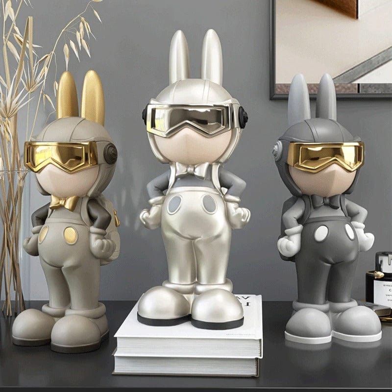 Rabbit Spaceman Figurine