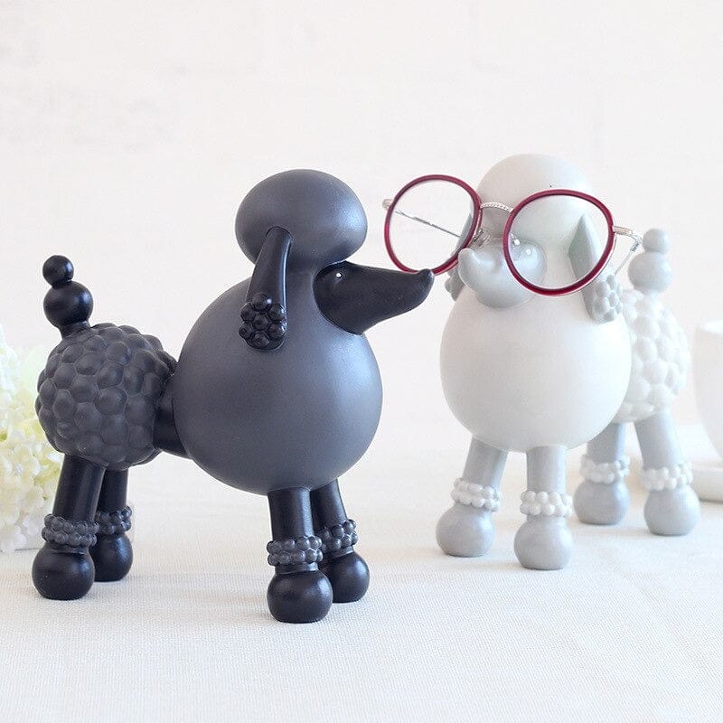 Cartoon Poodle Figurines