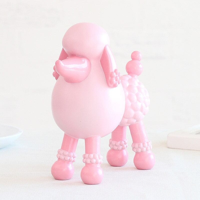 Cartoon Poodle Figurines